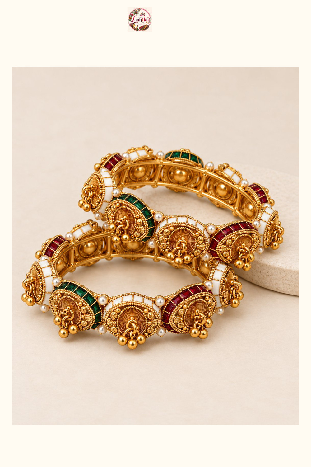Mayur Raga Temple Bangle | Bangles | Laahika