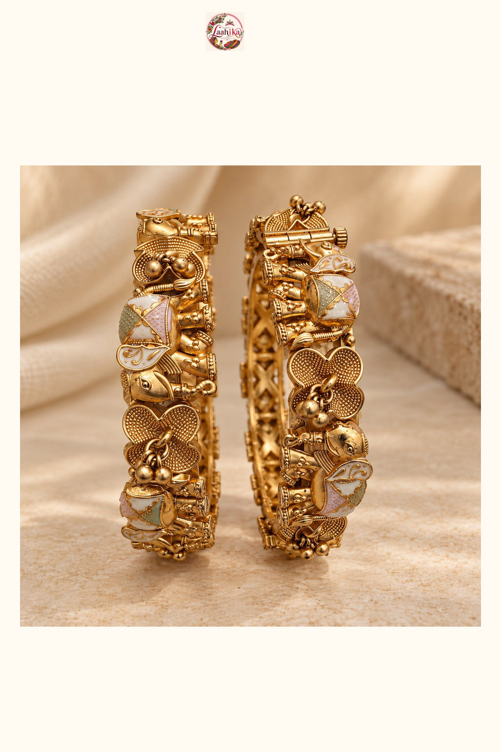 Hastika Floral Heritage Bangle | Bangles | Laahika